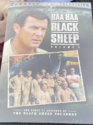 Baa Baa Black Sheep Volume 1 (DVD Box Set) Robert Conrad 11 Episodes NEW SEALED • $20