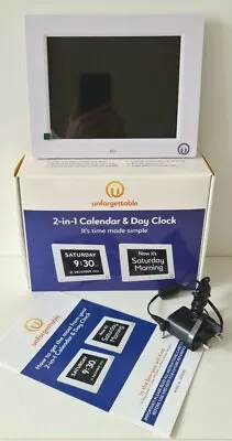 8 In Digital Day Calendar Clock For Memory Loss Elderly Seniors Dementia Elderly • £25.90