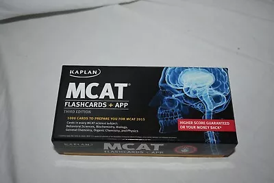 Kaplan MCAT Flashcards + App Third Edition 1000 Cards 2015 • $9.98