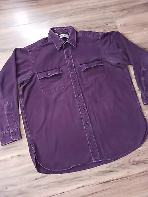 Vintage LL Bean Chamois Cloth Short Mens Large Purple Heavy Cotton USA Vtg • $19.95