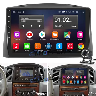 10.1  Android 12 Car Stereo Radio GPS NAVI CAM For 2005-2007 Jeep Grand Cherokee • $149.99