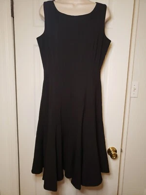$35 • Buy Calvin Klein Sleeveless Sheath Dress Black Work Career Size 12