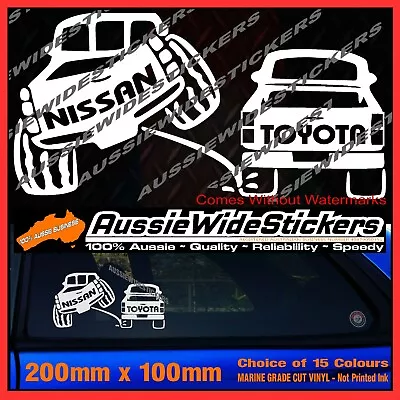 $6.90 • Buy PATROL NAVARA Ute GU GQ 4x4 Accessories Stickers PEE 200mm For Nissan