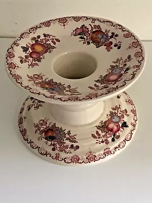 Vintage Mason's Ironstone Floral Decorated Ham / Hock Stand • £25