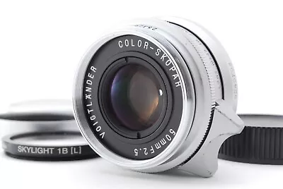  Near MINT+  Voigtlander Color Skopar 50mm F2.5 Silver L39 Mount Wide Angle Lens • $471.90