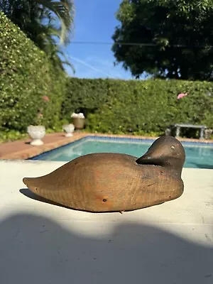 Antique Rustic Chesapeake Maryland Hand Carved 11” Wood Decoy • $80