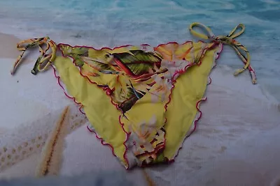 Butterfly By Mathew Williamson Floral  Bikini Bottoms Size Uk 10 Eu 38      B32 • £5.99