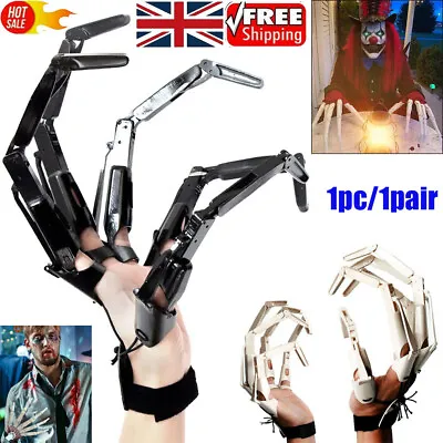 UK Halloween Articulated Fingers Hand Extensions Cosplay Party Prop Decoration • £12.49