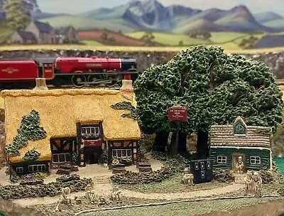 Large N Scale Gauge Model Railway Village Cricket Club Pub Scenery Diorama • £15