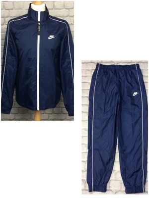 £21.20 • Buy Nike Mens Navy Slayer Woven Poly Shell Full Zip Track Top Track Pants Rrp £60