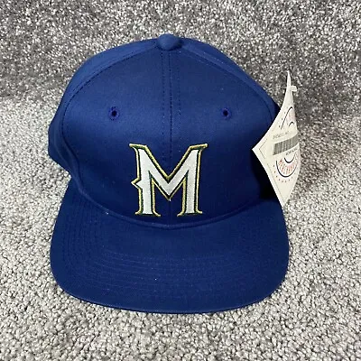 Vintage Milwaukee Brewers Snapback Hat Outdoor Cap 90s NWT Deadstock NOS • $29.95