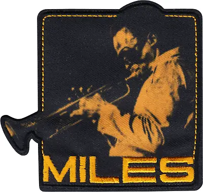 Patch - Miles Davis Playing Trumpet Jazz Bop Cool Music Band 3.38  Iron On 89183 • $8.75