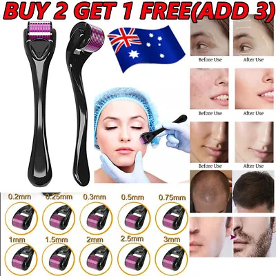 $9.89 • Buy 540 Titanium Micro Needle Derma Roller Beard Hair Regeneration Growth Skin Care