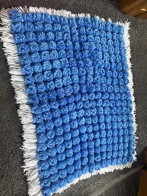 Baby Pram Cot Blanket Hand Knitted  • £2.50