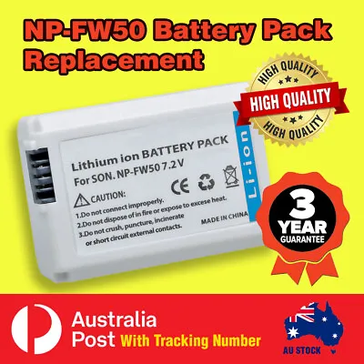 $24.99 • Buy NP-FW50 Battery For So.NY Alpha A3000 A3500 A37 A5000 A5100 A6000 A6300 A6500 HQ