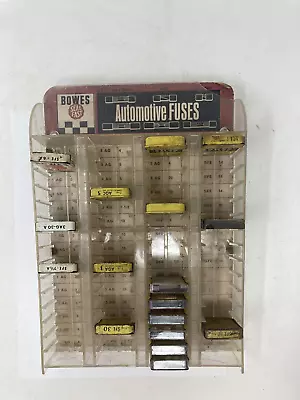 Vintage Bowes Automotive Fuse Display Case With Fuses • $35