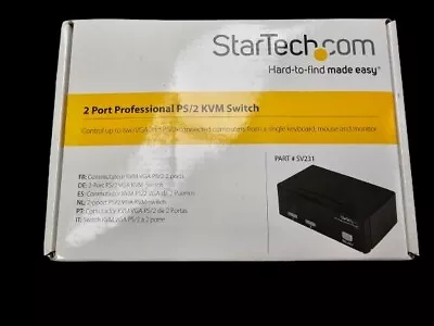 Startech Sv231 - 2 Port Professional PS/2 KVM Switch • $24.99