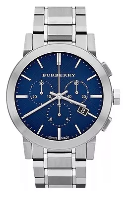 $575.99 • Buy Burberry Chronograph Blue Dial Stainless Steel Mens Watch BU9363  822138040211