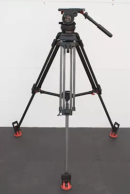 $4000 • Buy Sachtler 20P Fluid Head With Carbon Fiber Lightweight Tripod Spreader & Feet