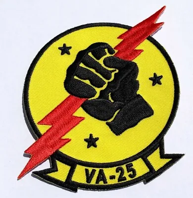 VA-25  Fist Of The Fleet  Squadron Patch (3 Star) – Sew On Plastic Backing 4  • $13.99