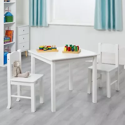 Kids White Table And Chairs Set • £71.99