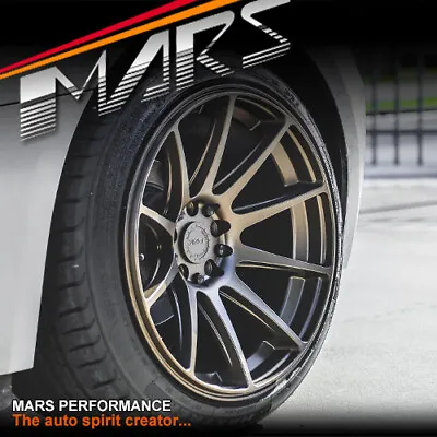 MARS MP-MS Matt Bronze Concave 18 Inch Stag Alloy Wheels Rims 5x112 5x120 Holden • $1499.99
