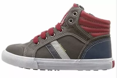 PABLOSKY Microfibra Gris Boy's High Top Shoes - Style# 937350 - Size US Youth 8 • $34