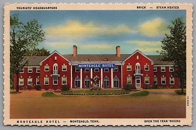 Monteagle TN Monteagle Hotel US Hwy 41 C1931 Linen Postcard Deckled Edges • $6.67