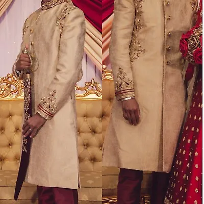 Mens Groom Wedding Indian Sherwani • £70