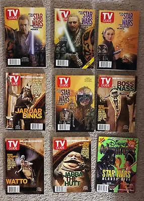 Lot Of 9 Star Wars: The Phantom Menace TV Guides 1999 Plus Disney Adventures 97 • $12.99