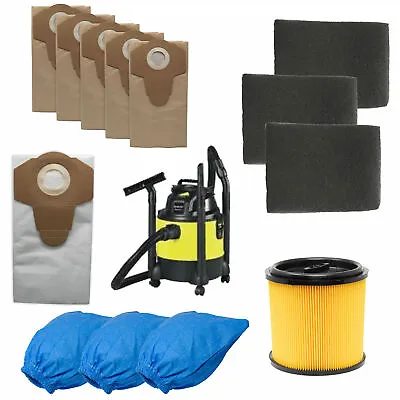 £6.06 • Buy Vacuum Cleaner Bag Filter Bags Suitable For Parkside PNTS 1300 C3 Ian 270424