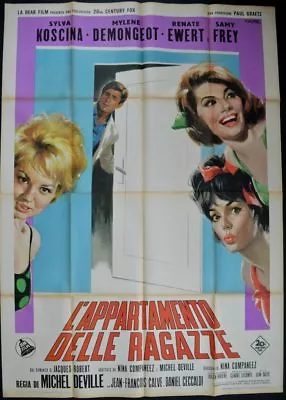 L'APPARTEMENT DE FILLES Italian 4F Movie Poster 55x79 MYLENE DEMONGEOT 1963 RARE • $250