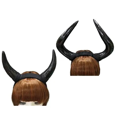 £8.72 • Buy Devil Horn Hair Hoop For Halloween Christmas Headdress Medieval Costume Hoop
