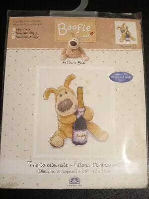 £8 • Buy Boofle Time To Celebrate Cross Stitch Kit 5x6  13x15cm