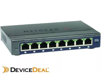 NETGEAR GS108E-300AUS Prosafe 8-Port Gigabit Smart Switch • $117.30