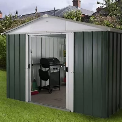 10x8 METAL GARDEN SHED YARDMASTER SHEDs 10ft X 8ft APEX GALVANISED STEEL STORAGE • £499.94