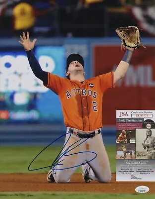 Alex Bregman Signed Astros 2017 World Series Game 7 Final Out 11x14 Photo JSA • £241.04