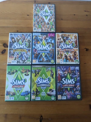 £9.99 • Buy The Sims 3 + Expansions - Ambitions, Showtime, World, Late Night(PC, 2009)