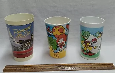 McDONALD'S Foreign Beverage Cups - Lot Of 3 - Canada England Australia • $14.75