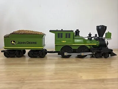 John Deere Ready To Play Engine 1837 And Tender Battery Powered G Scale VG • $35.99