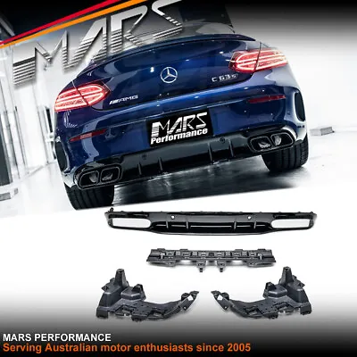 MY19 Bumper Diffuser Bodykit For Mercedes Benz C A205 C205 Coupe & AMG C43 C63-S • $599.99