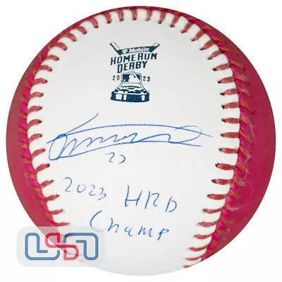 Vladimir Guerrero Jr. Signed  HRD Champ  2023 Home Run Derby Baseball USA SM • $209.95