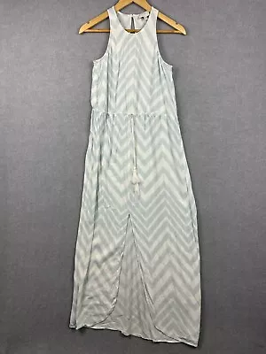 Witchery Sleeveless Maxi Cocktail Dress Women's Size 10 White / Blue Striped • $24.95