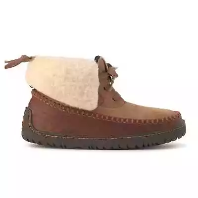 Manitobah MUK LUKS Suede Ankle Boots - Skoden - Light Brown - 7 • $89.99