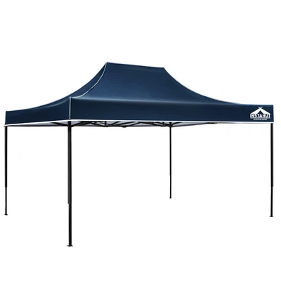 $148.95 • Buy Instahut Gazebo Pop Up Marquee 3x4.5 Outdoor Tent Folding Wedding Gazebos Navy