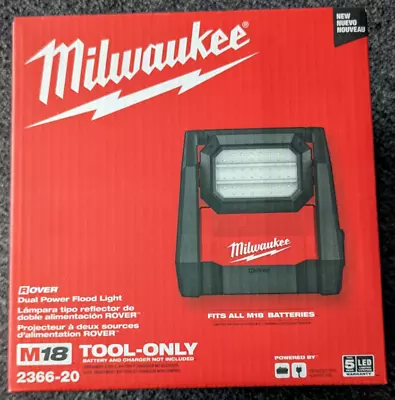 Milwaukee M18 Li-Ion - ROVER LED AC/DC 4000 Lumens Flood Light - 2366-20 - *New* • $100.99