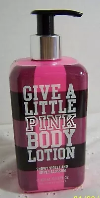 Victoria's Secret Give A Little PINK Body Lotion Snowy Violet & Apple Blossom  • $22.99