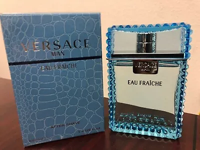 VERSACE MAN EAU FRAICHE By VERSACE 3.4 FL Oz / 100 ML After Shave In Sealed Box • $52.99