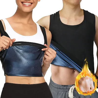 $9.99 • Buy Women Men Sweat Sauna Body Shaper Vest Slimming Gym Yoga Sports Gym Thermal Tank