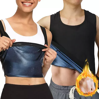 Women Men Sweat Sauna Body Shaper Vest Slimming Gym Yoga Sports Gym Thermal Tank • $9.99